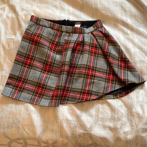 J. Crew plaid skirt